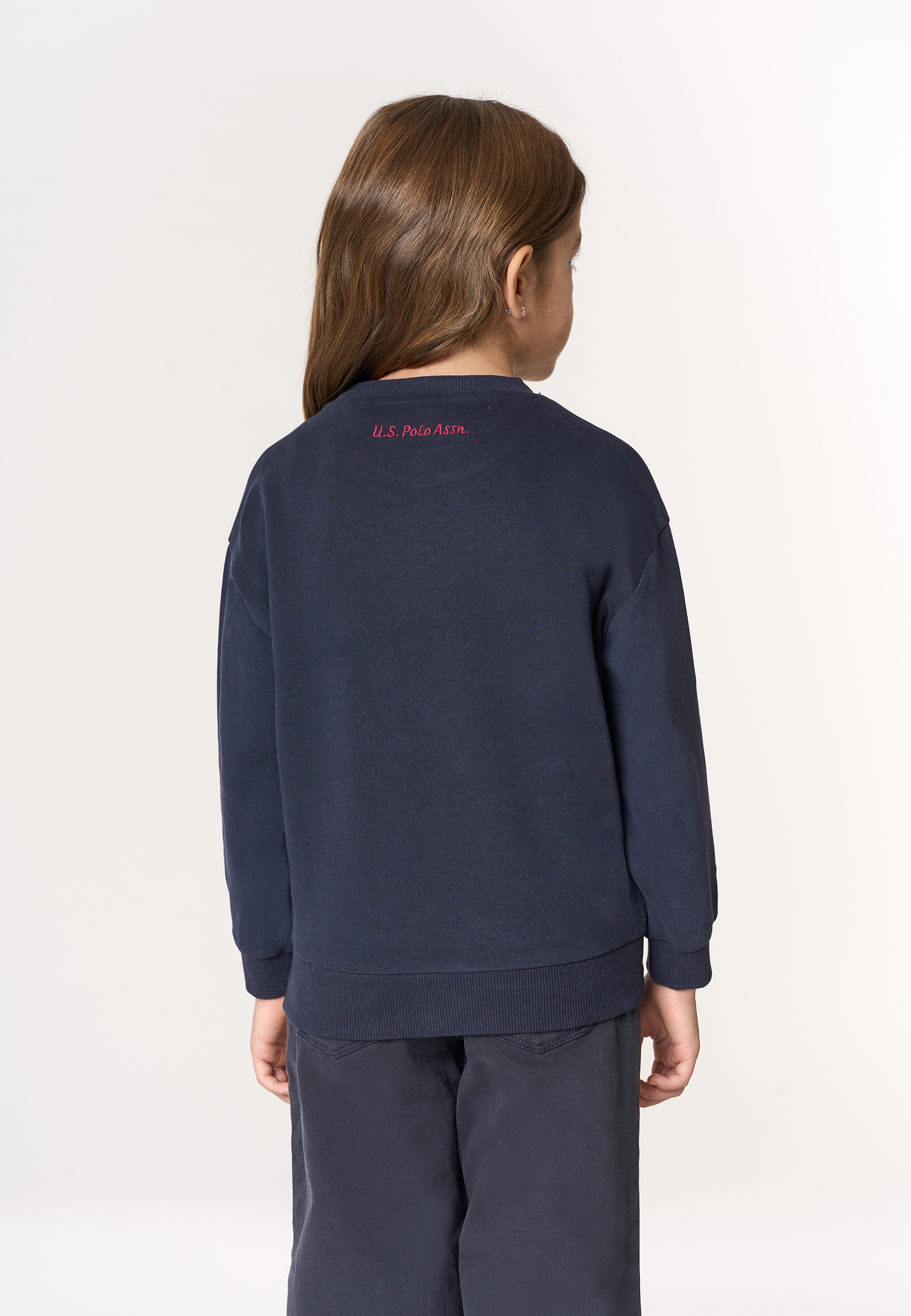 Felpa girocollo felpata internamente