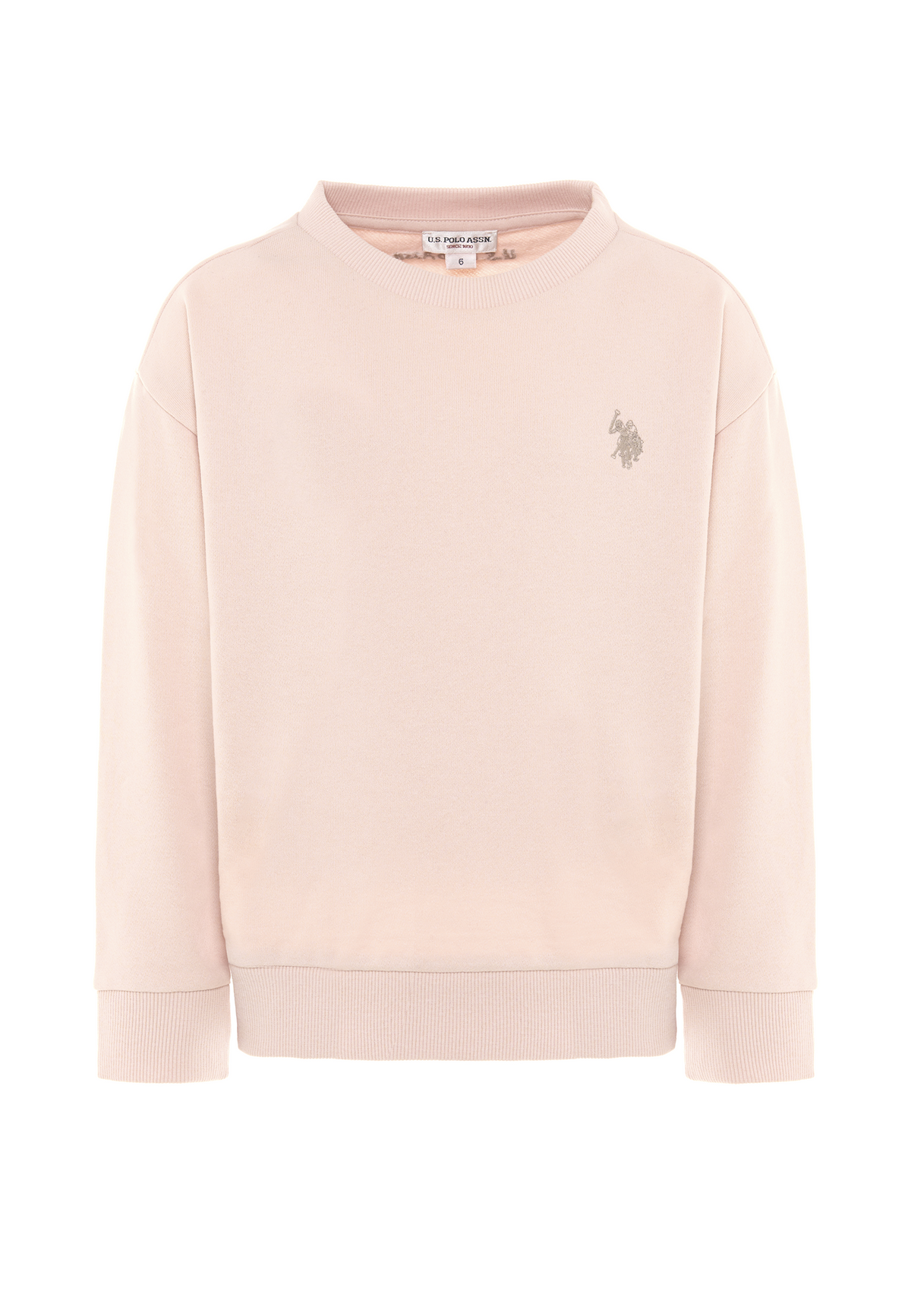 Felpa girocollo felpata internamente