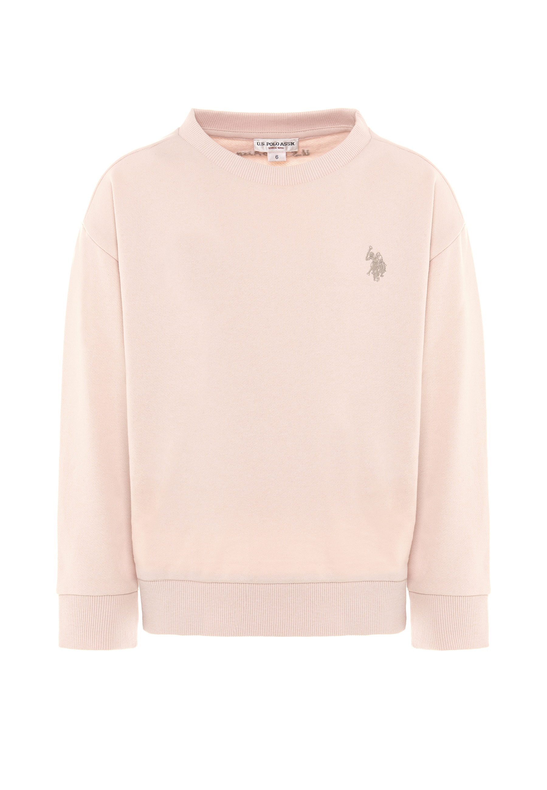 Felpa girocollo felpata internamente