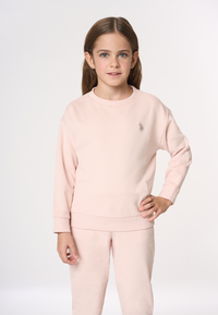 Felpa girocollo felpata internamente