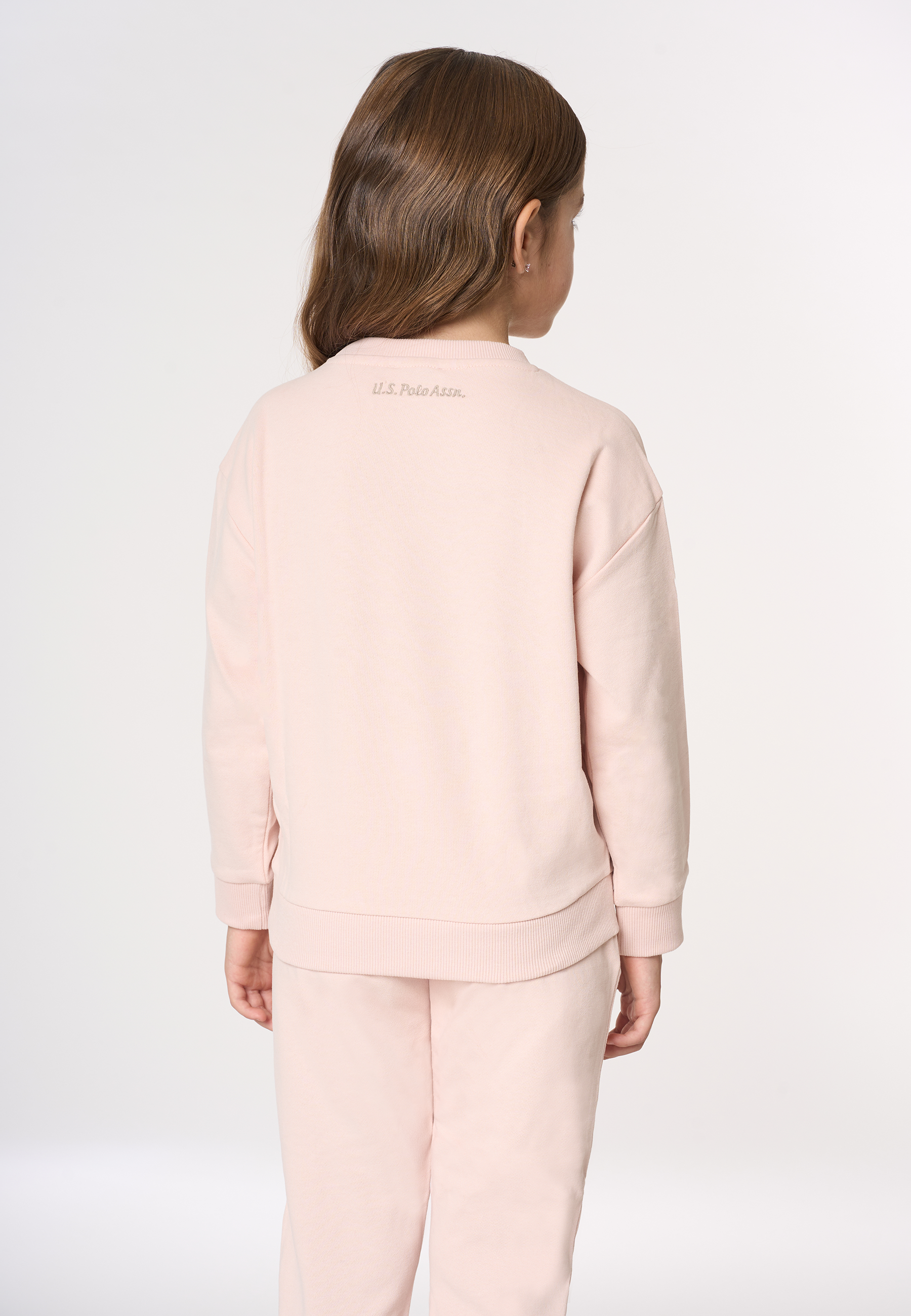 Felpa girocollo felpata internamente