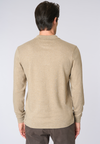Polo shirt a maniche lunghe in cotone interlock melange
