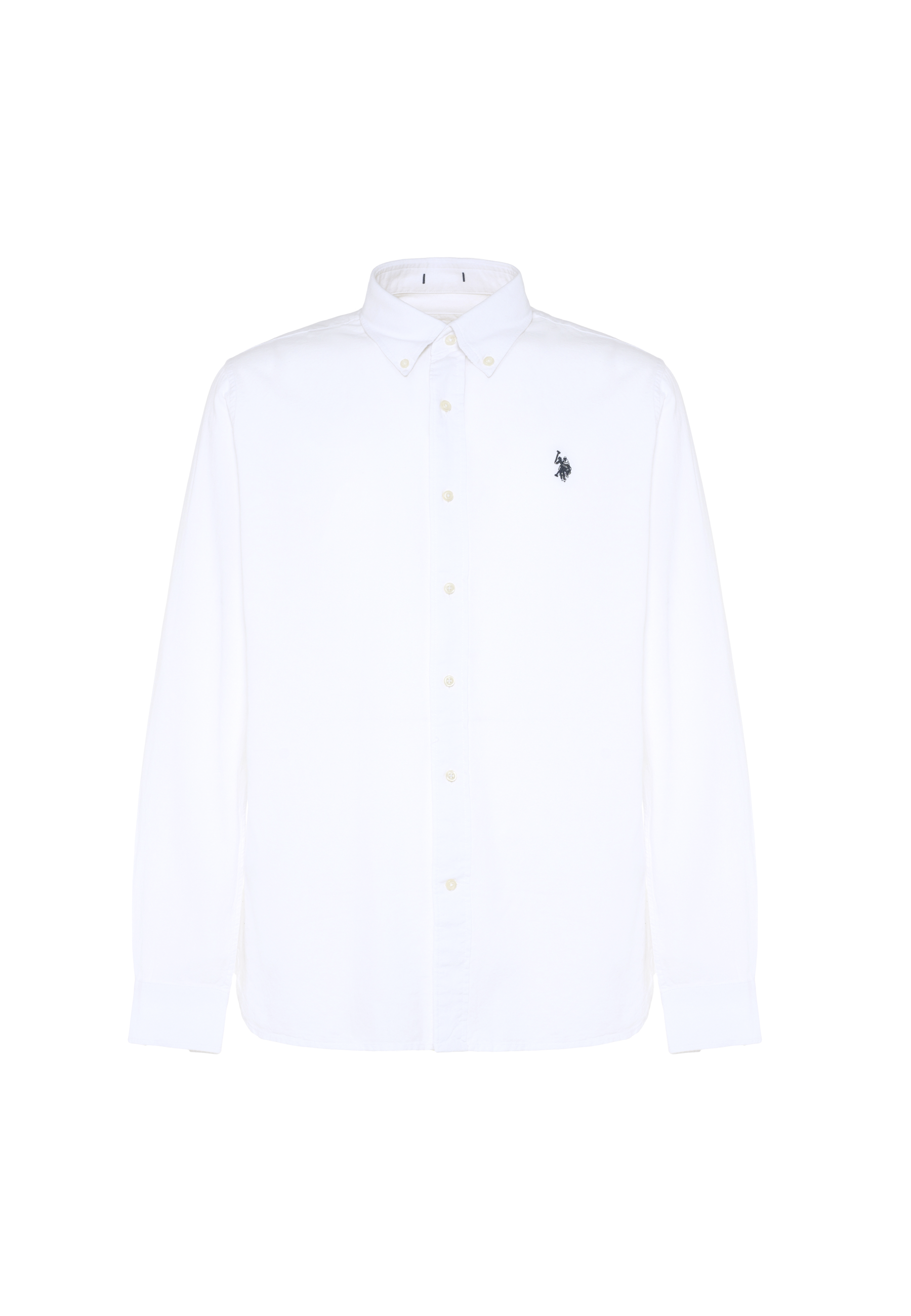 Camicia da uomo slim fit in oxford pin point con colletto button down