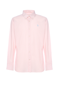 Camicia da uomo slim fit in oxford pin point con colletto button down