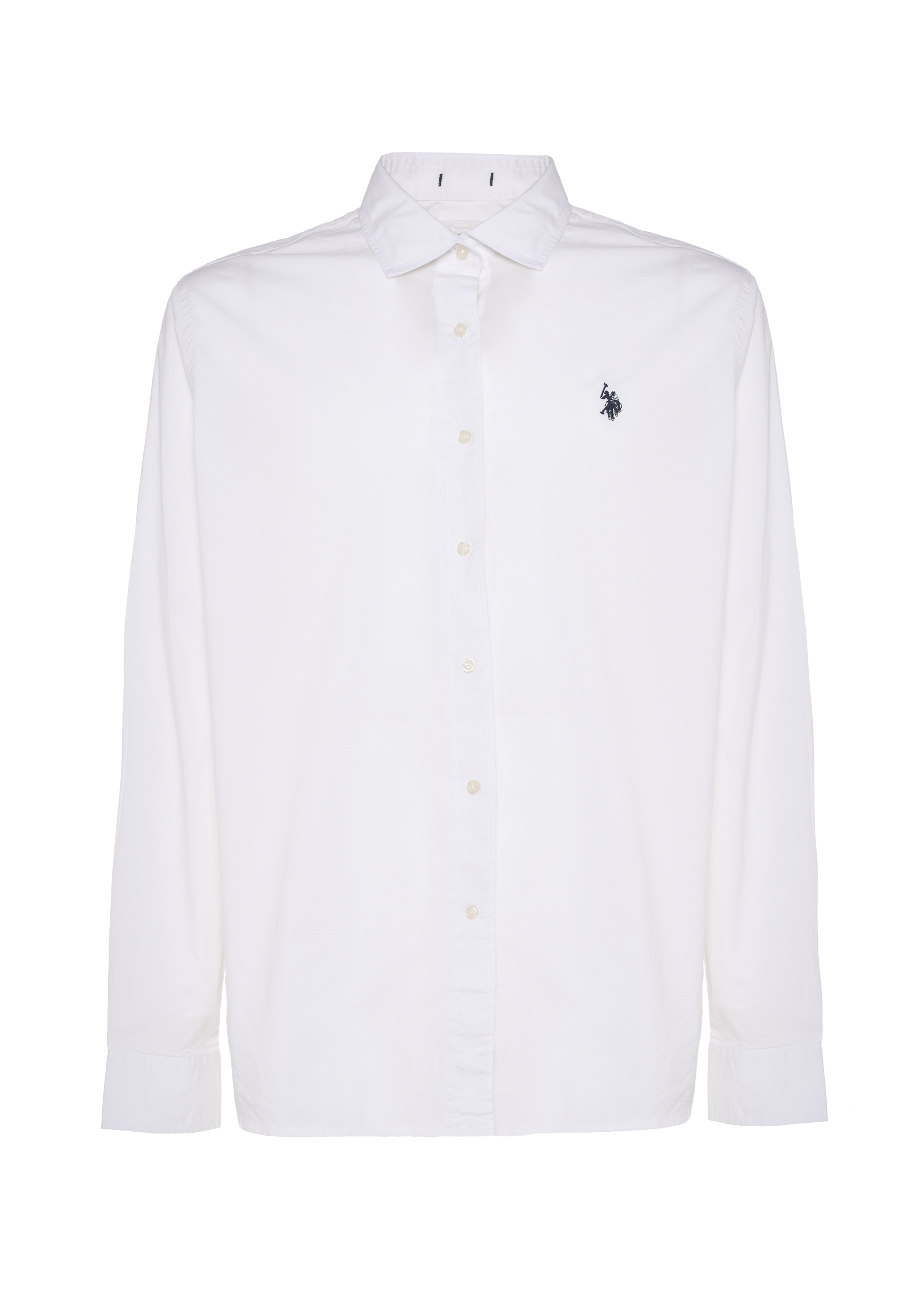 Camicia slim fit da uomo in cotone stretch con colletto alla francese