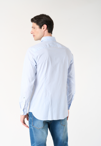 Camicia da uomo slim fit a righe con colletto button down
