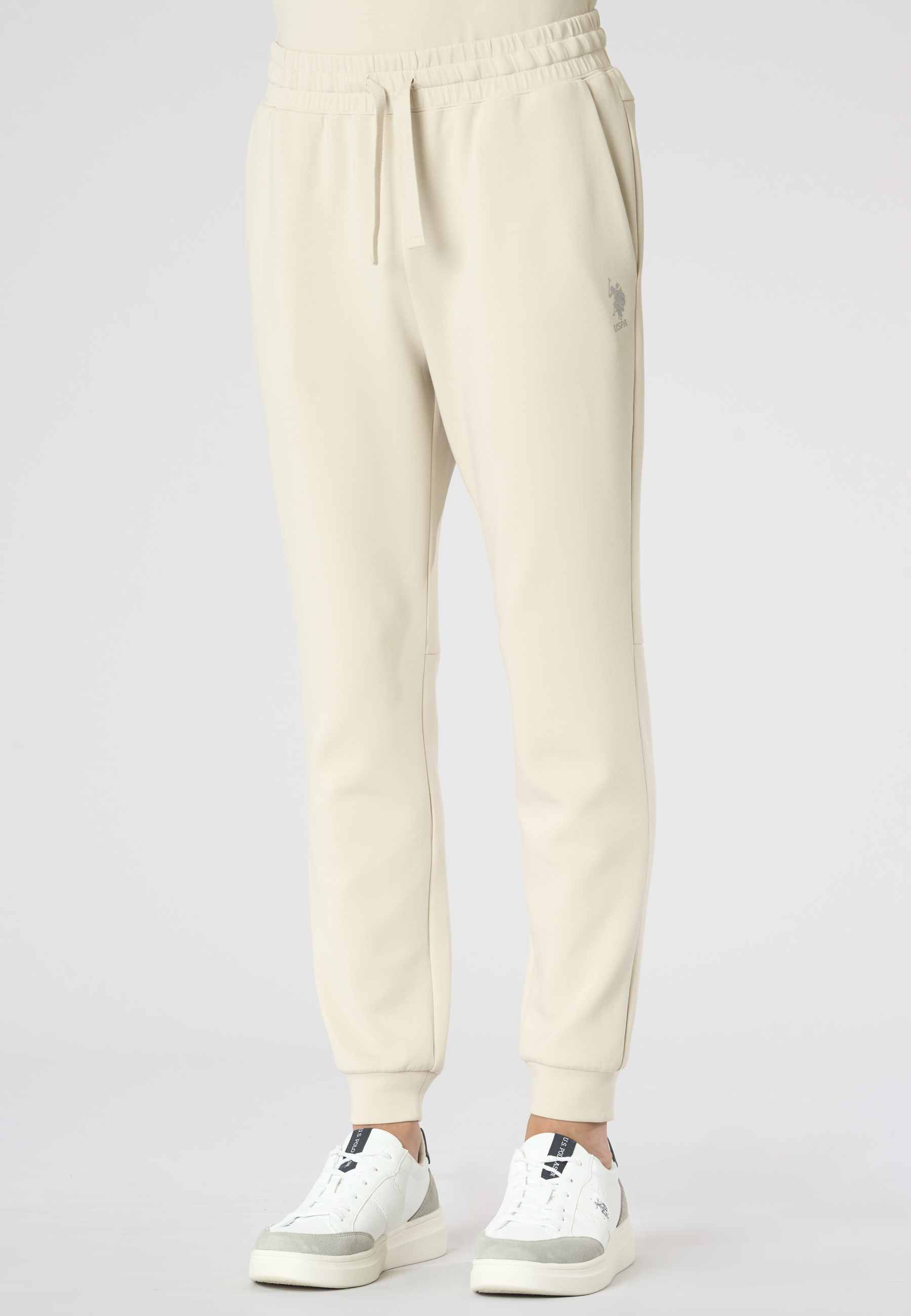 Pantalone sportivo da uomo con coulisse regolabile in scuba fleece