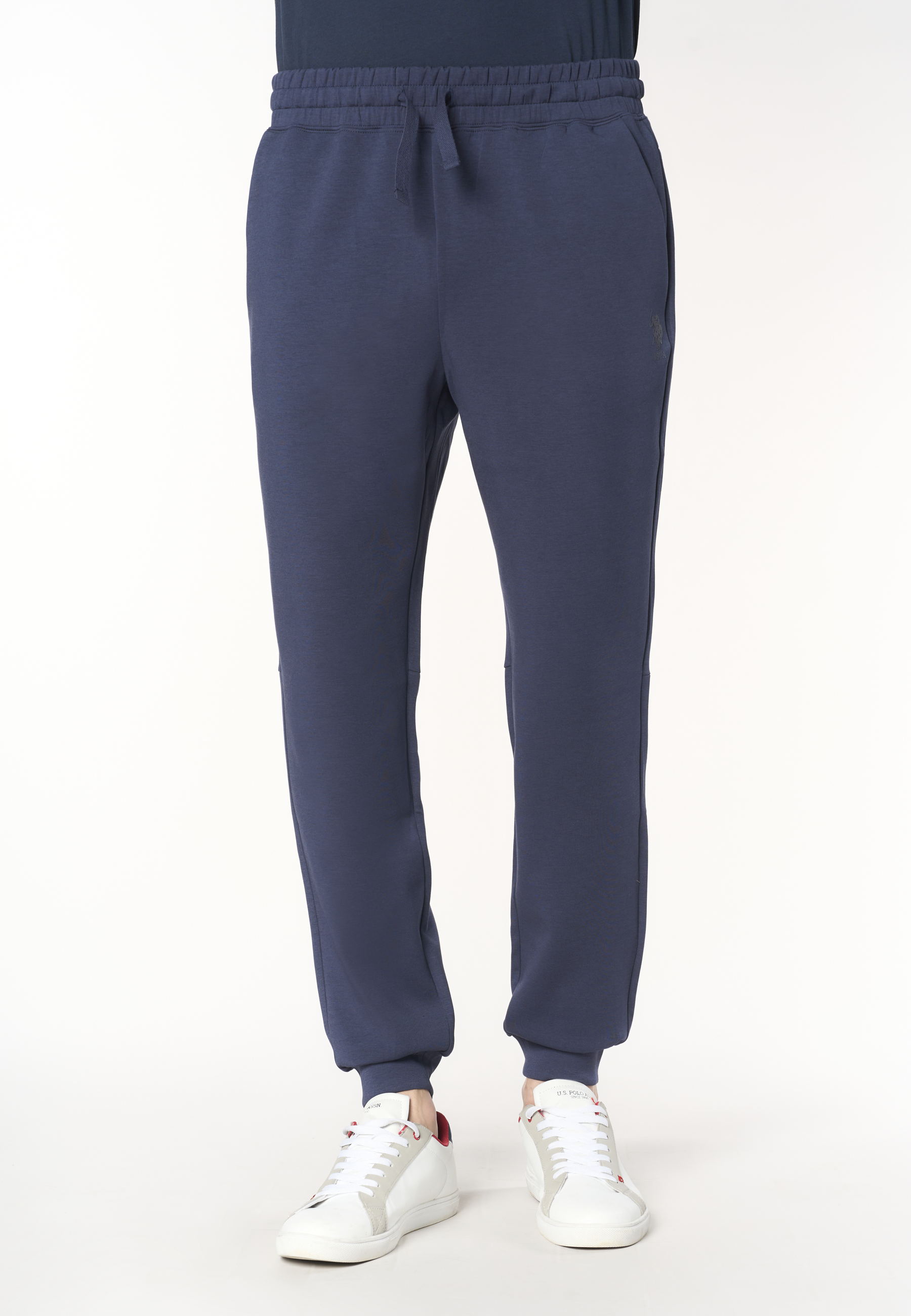 Pantalone sportivo da uomo con coulisse regolabile in scuba fleece