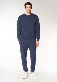Pantalone sportivo da uomo con coulisse regolabile in scuba fleece