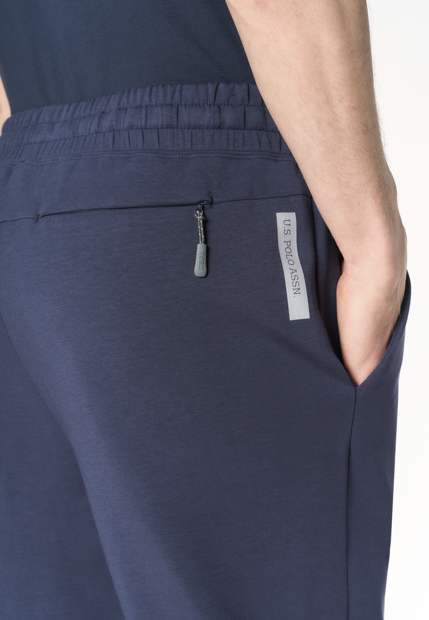 Pantalone sportivo da uomo con coulisse regolabile in scuba fleece