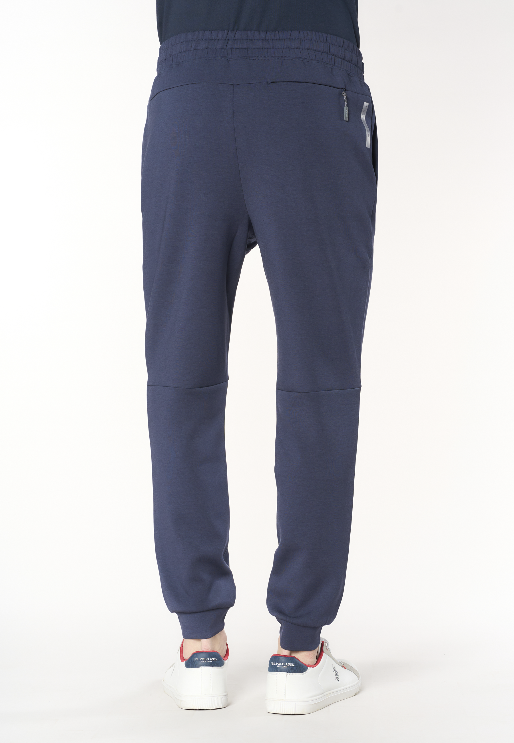 Pantalone sportivo da uomo con coulisse regolabile in scuba fleece