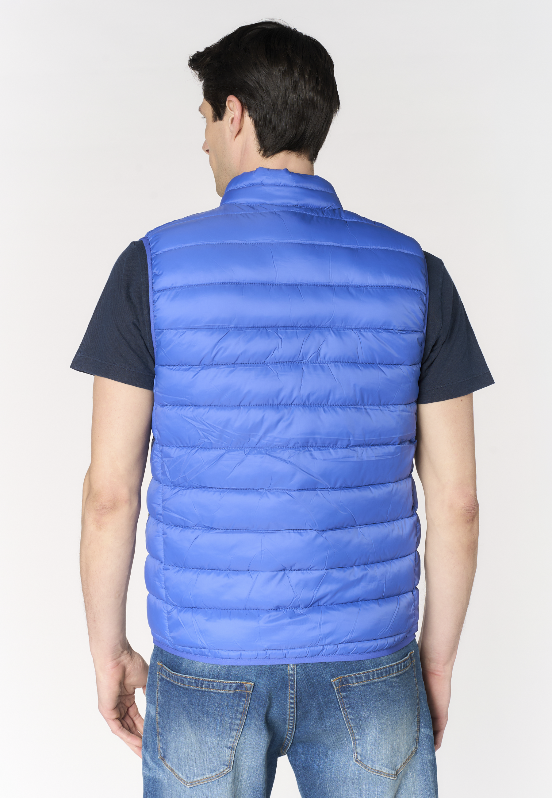 Gilet imbottito da uomo in nylon riciclato ultra leggero