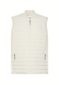 Gilet imbottito da uomo full zip con tasche laterali