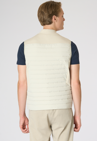 Gilet imbottito da uomo full zip con tasche laterali