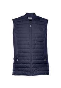 Gilet imbottito da uomo full zip con tasche laterali