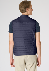 Gilet imbottito da uomo full zip con tasche laterali