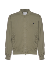 Giacca bomber da uomo con chiusura full zip e tasche laterali