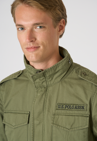 Giacca field da uomo in cotone gabardine