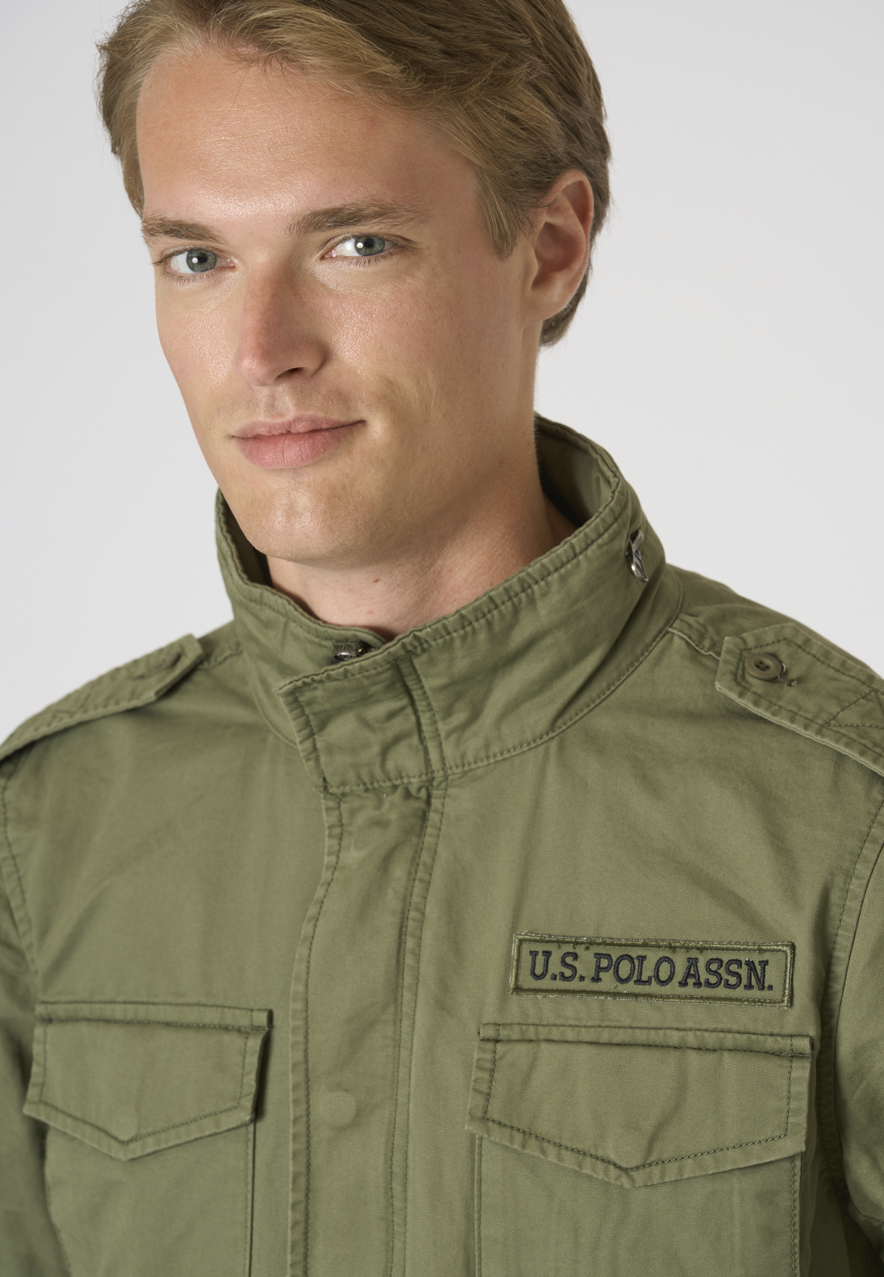 Giacca field da uomo in cotone gabardine