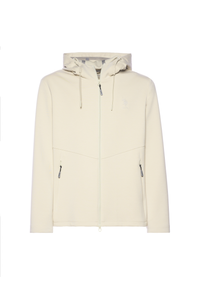 Giacca da uomo in scuba fleece con cappuccio e full zip