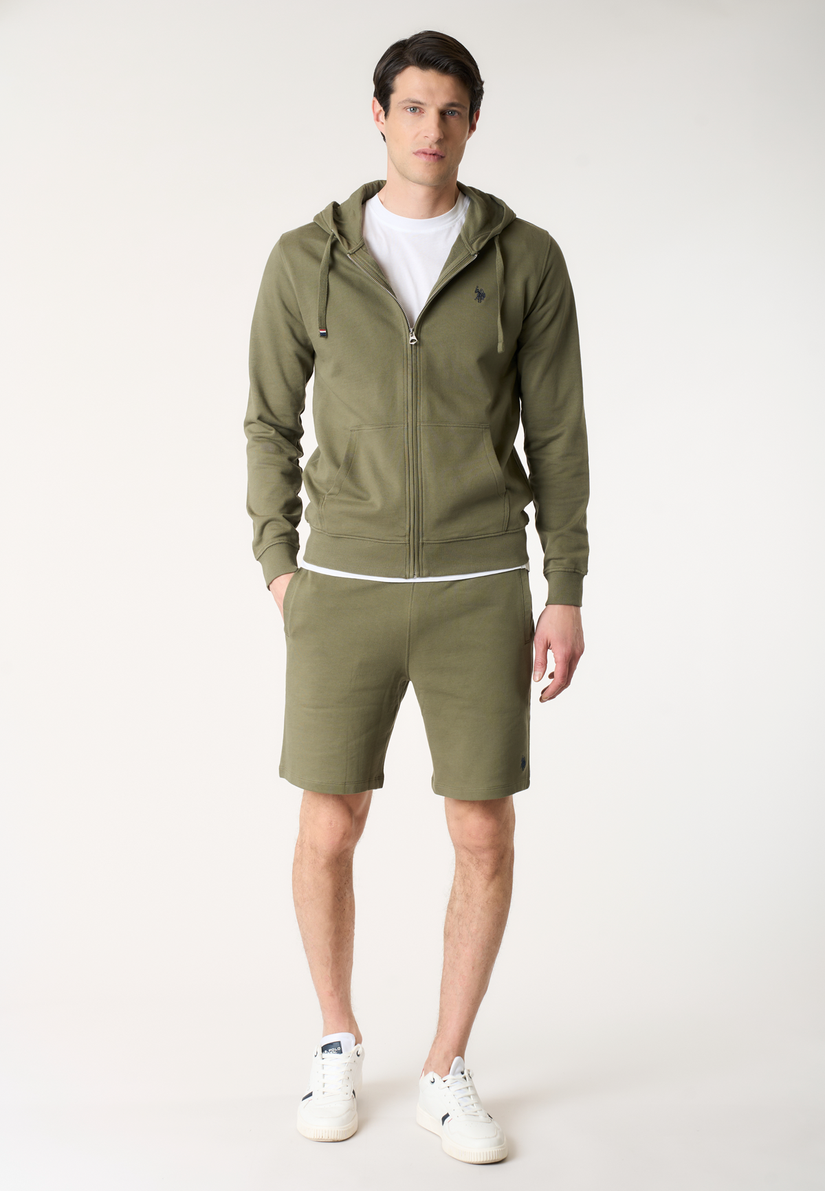 Pantalone corto da uomo in felpa con coulisse regolabile