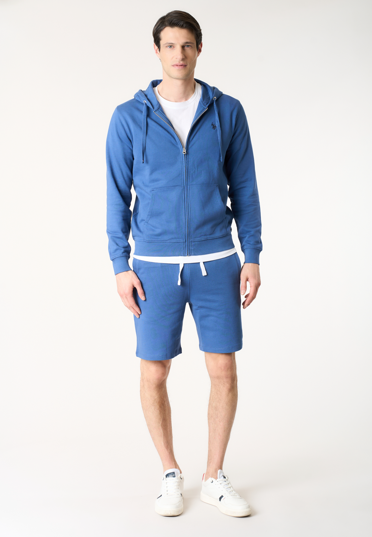 Pantalone corto da uomo in felpa con coulisse regolabile