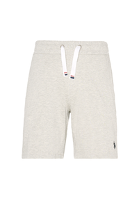 Pantalone corto da uomo in felpa melange con coulisse regolabile