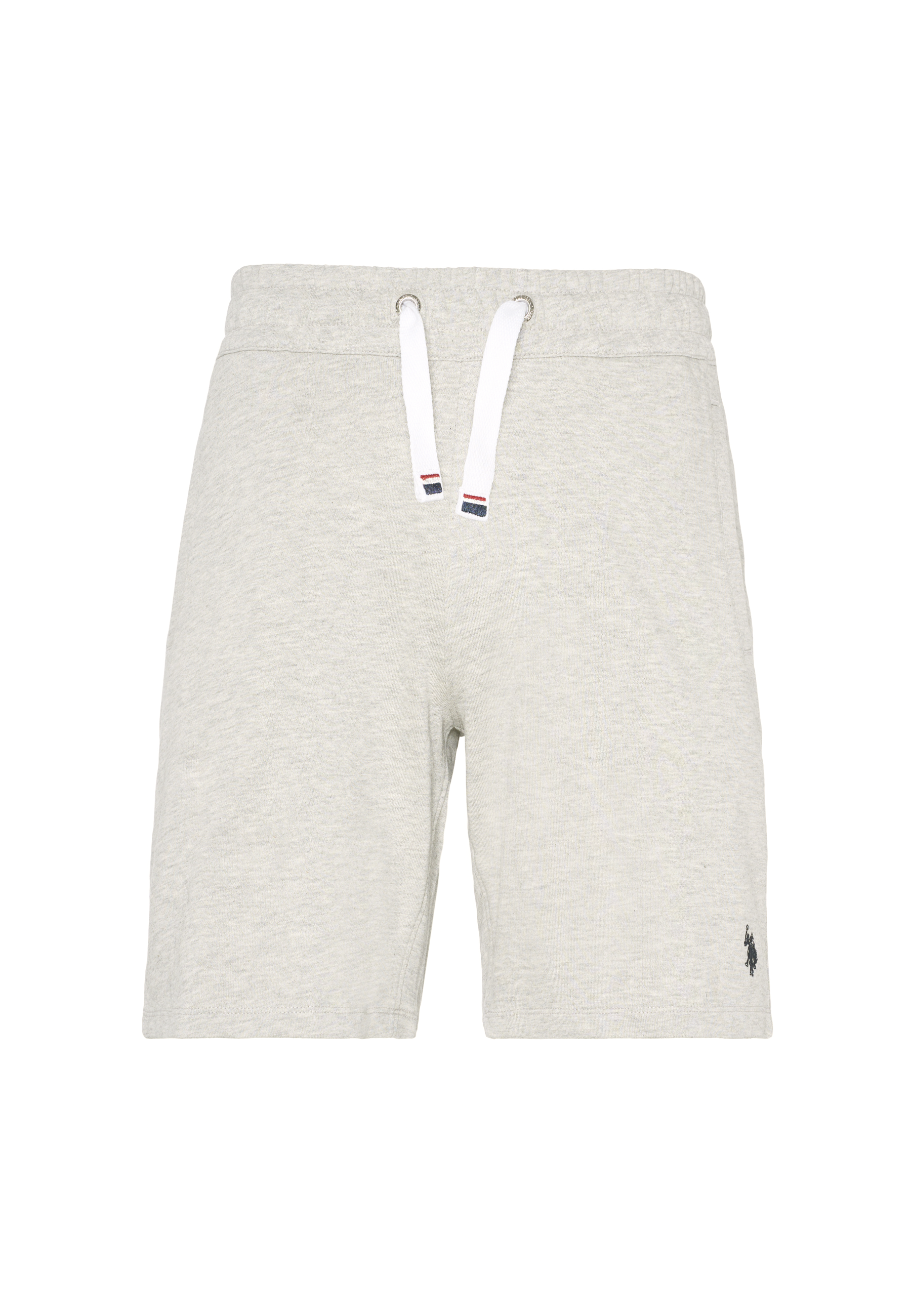 Pantalone corto da uomo in felpa melange con coulisse regolabile