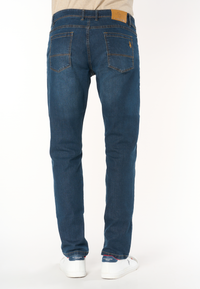 Pantalone denim da uomo cinque tasche regular fit