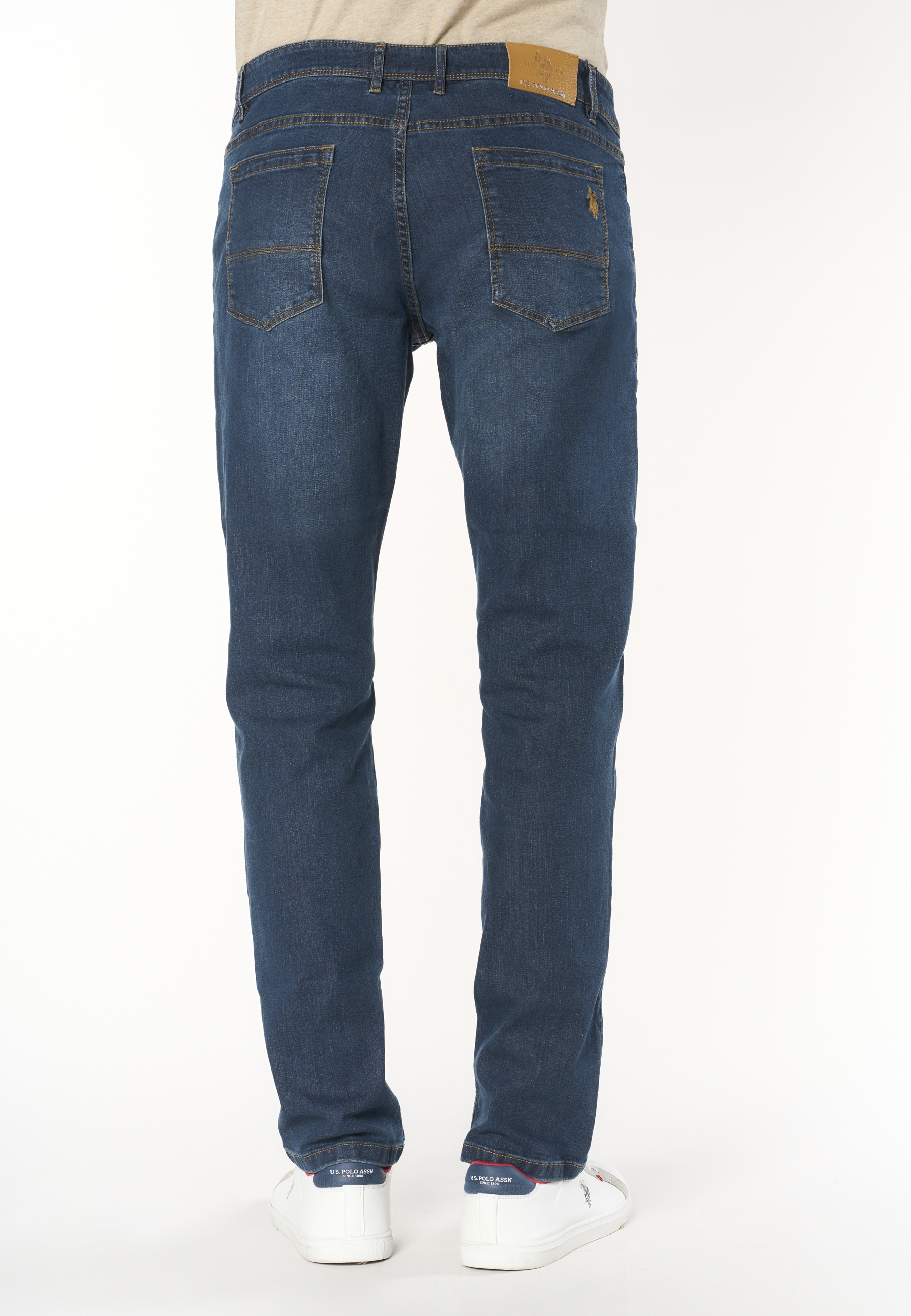 Pantalone denim da uomo cinque tasche regular fit