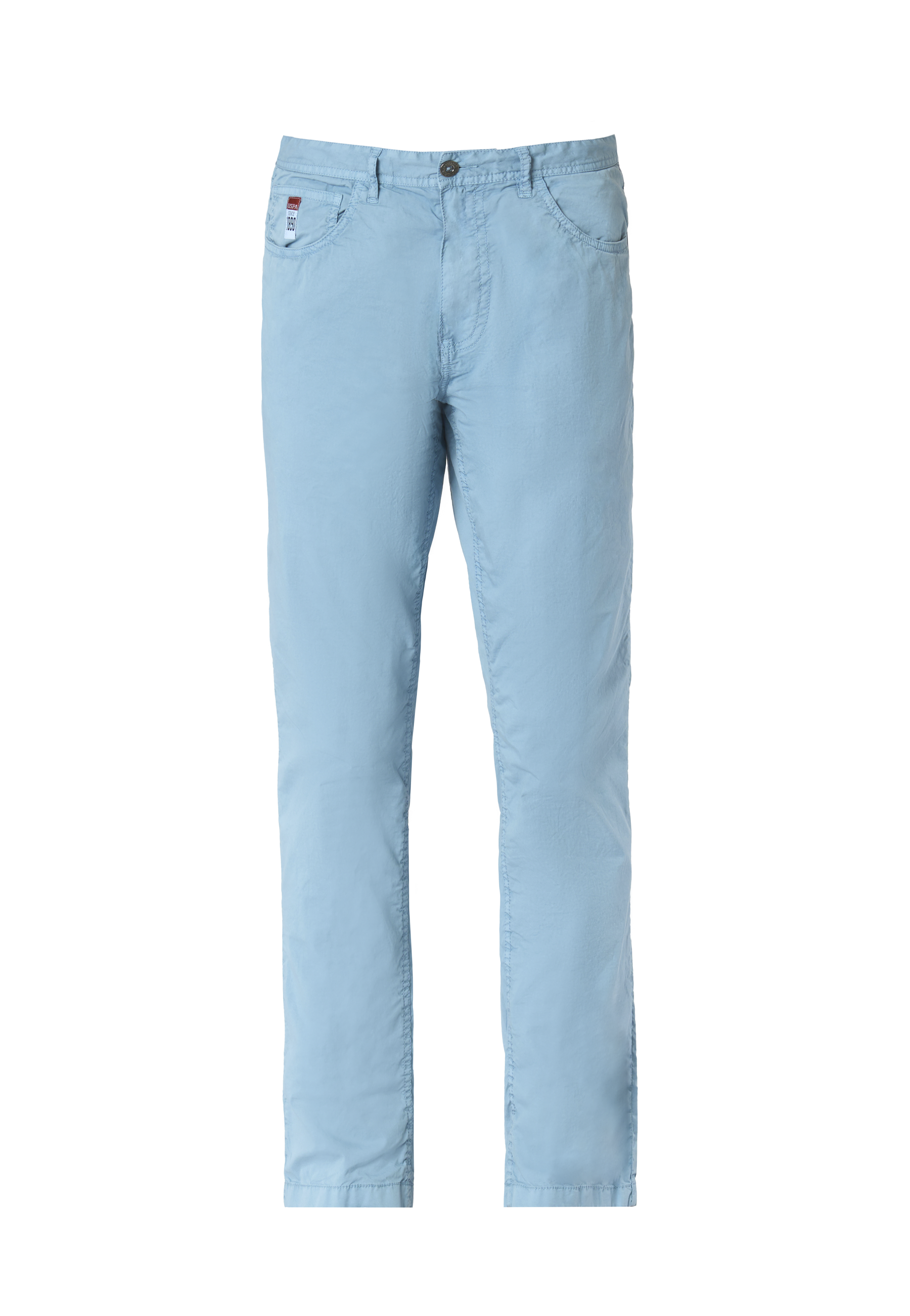 Pantalone cinque tasche da uomo in cotone stretch