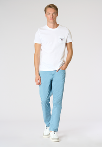 Pantalone cinque tasche da uomo in cotone stretch