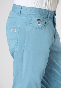 Pantalone cinque tasche da uomo in cotone stretch