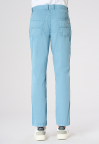 Pantalone cinque tasche da uomo in cotone stretch