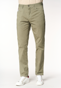 Pantalone cinque tasche da uomo in cotone stretch