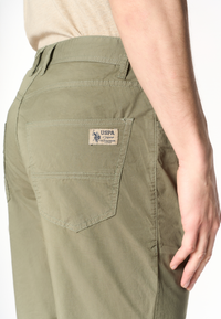 Pantalone cinque tasche da uomo in cotone stretch