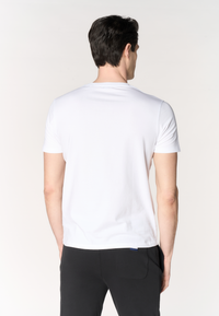 T-shirt da uomo in in cotone stretch con logo