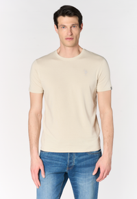 T-shirt da uomo in in cotone stretch con logo
