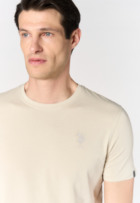 T-shirt da uomo in in cotone stretch con logo