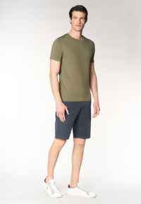 T-shirt da uomo in in cotone stretch con logo