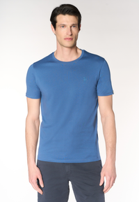 T-shirt da uomo in in cotone stretch con logo