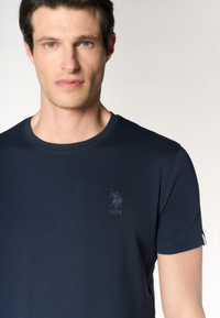 T-shirt da uomo in in cotone stretch con logo