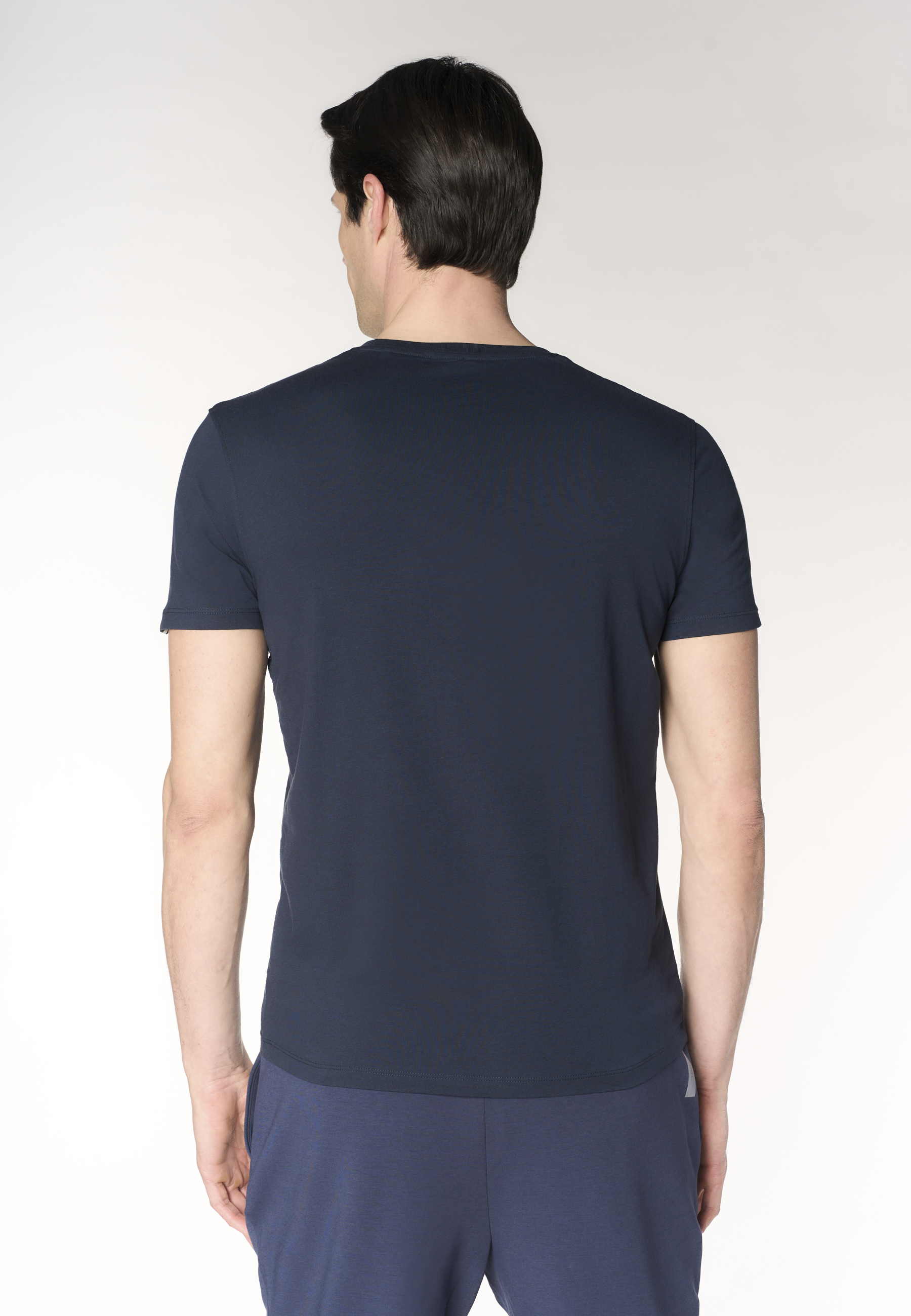 T-shirt da uomo in in cotone stretch con logo