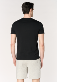 T-shirt da uomo in in cotone stretch con logo