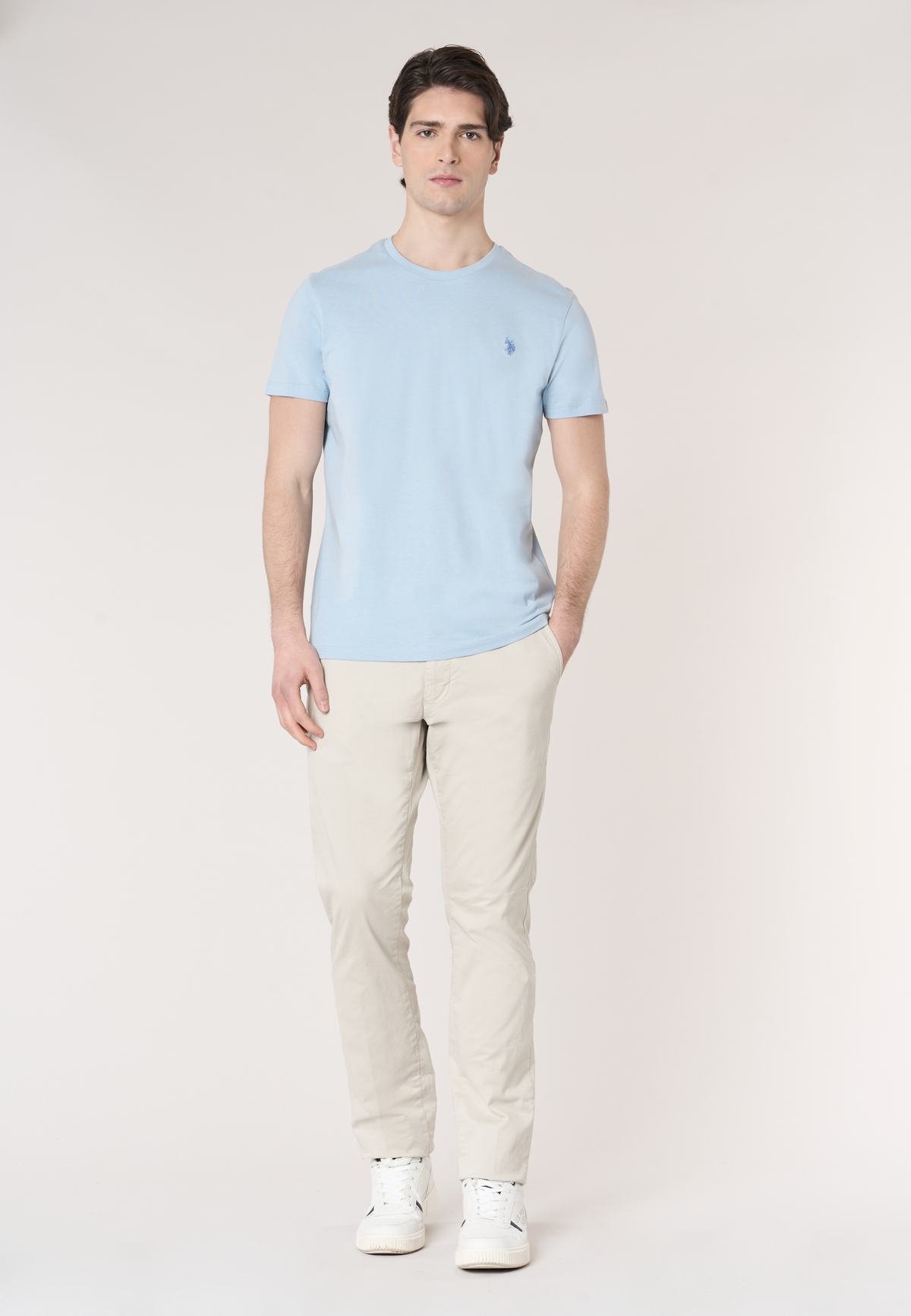 T-shirt girocollo in cotone