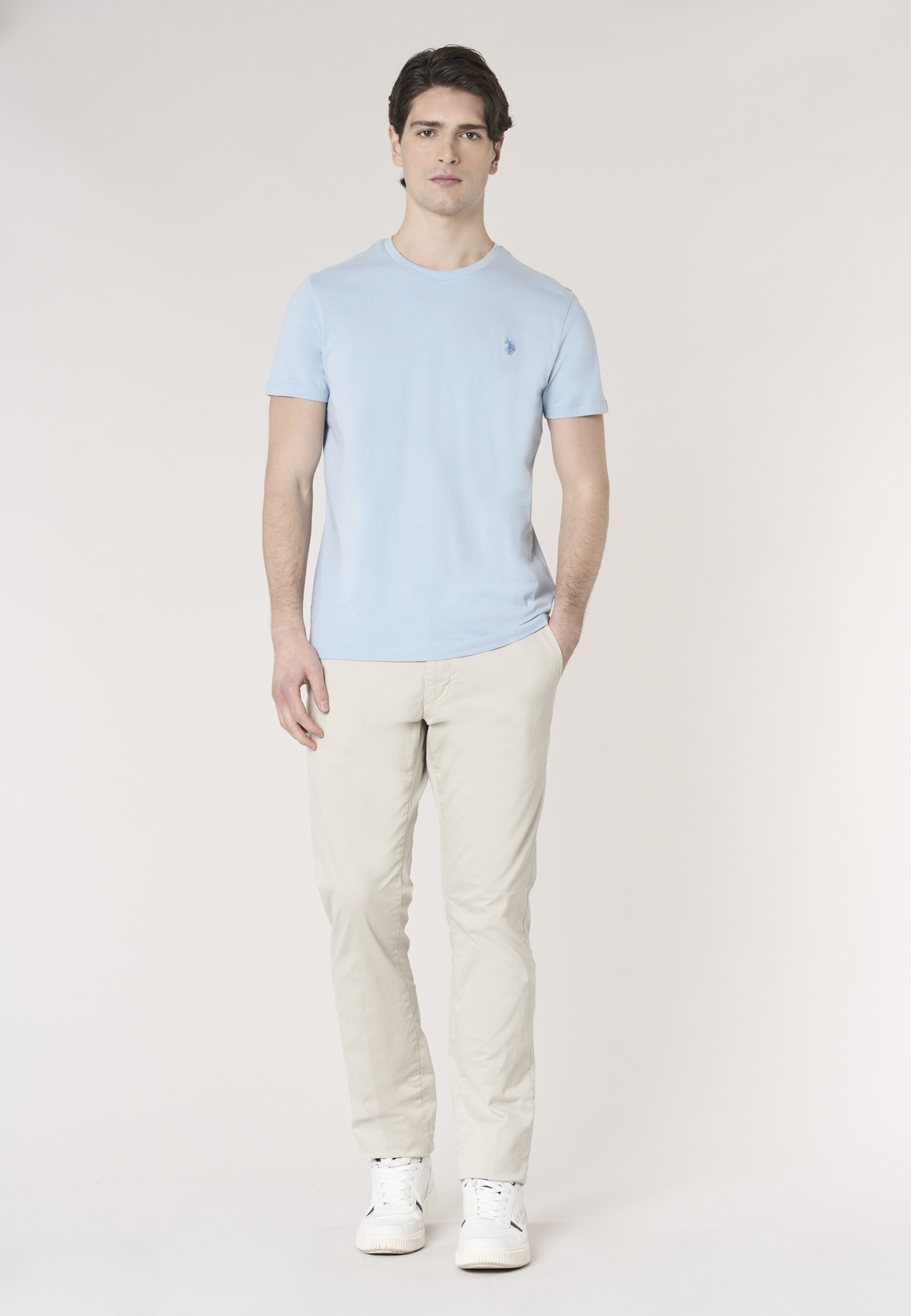 T-shirt girocollo in cotone