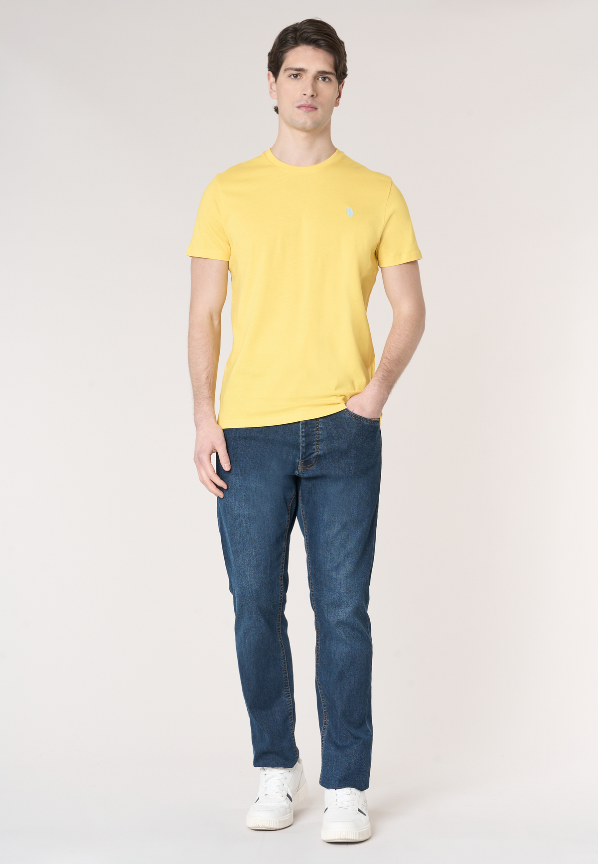 T-shirt girocollo in cotone