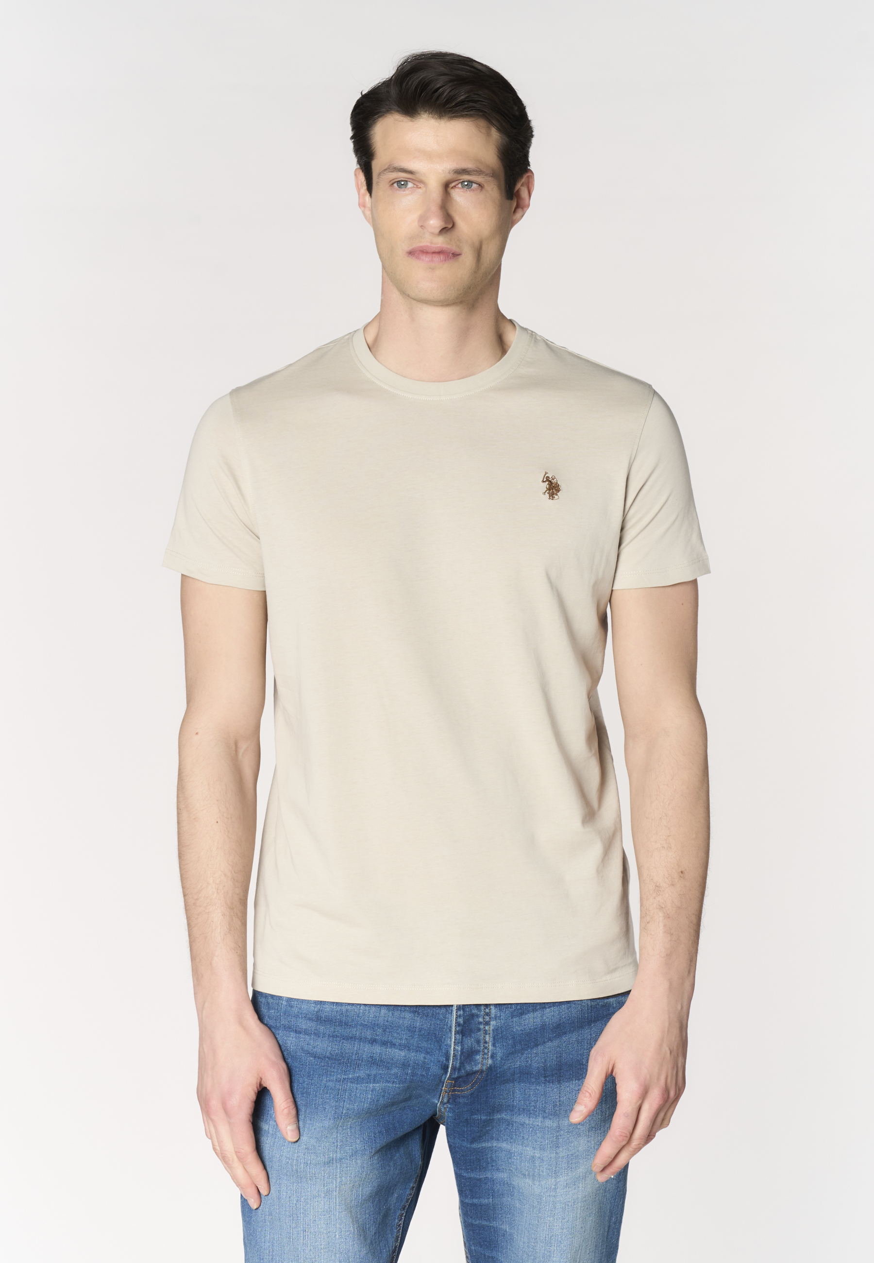 T-shirt girocollo in cotone
