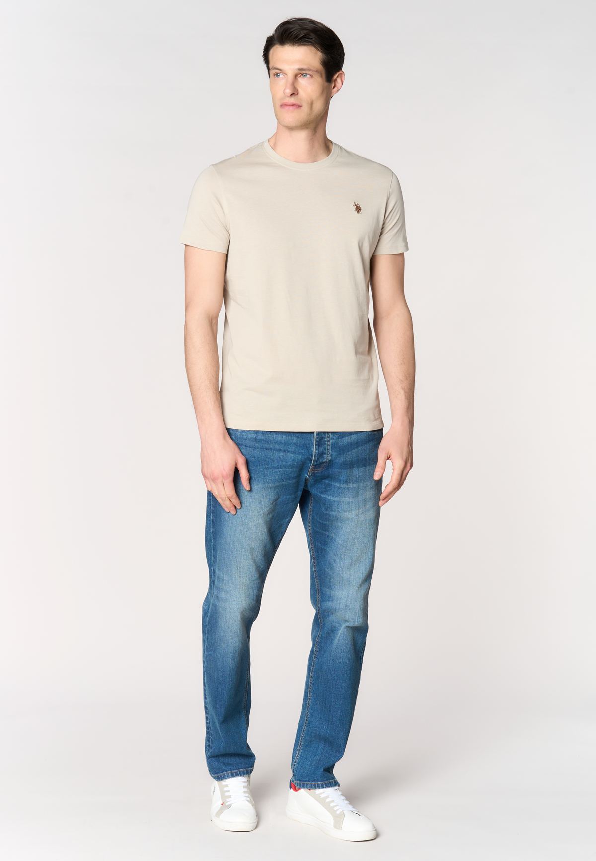 T-shirt girocollo in cotone
