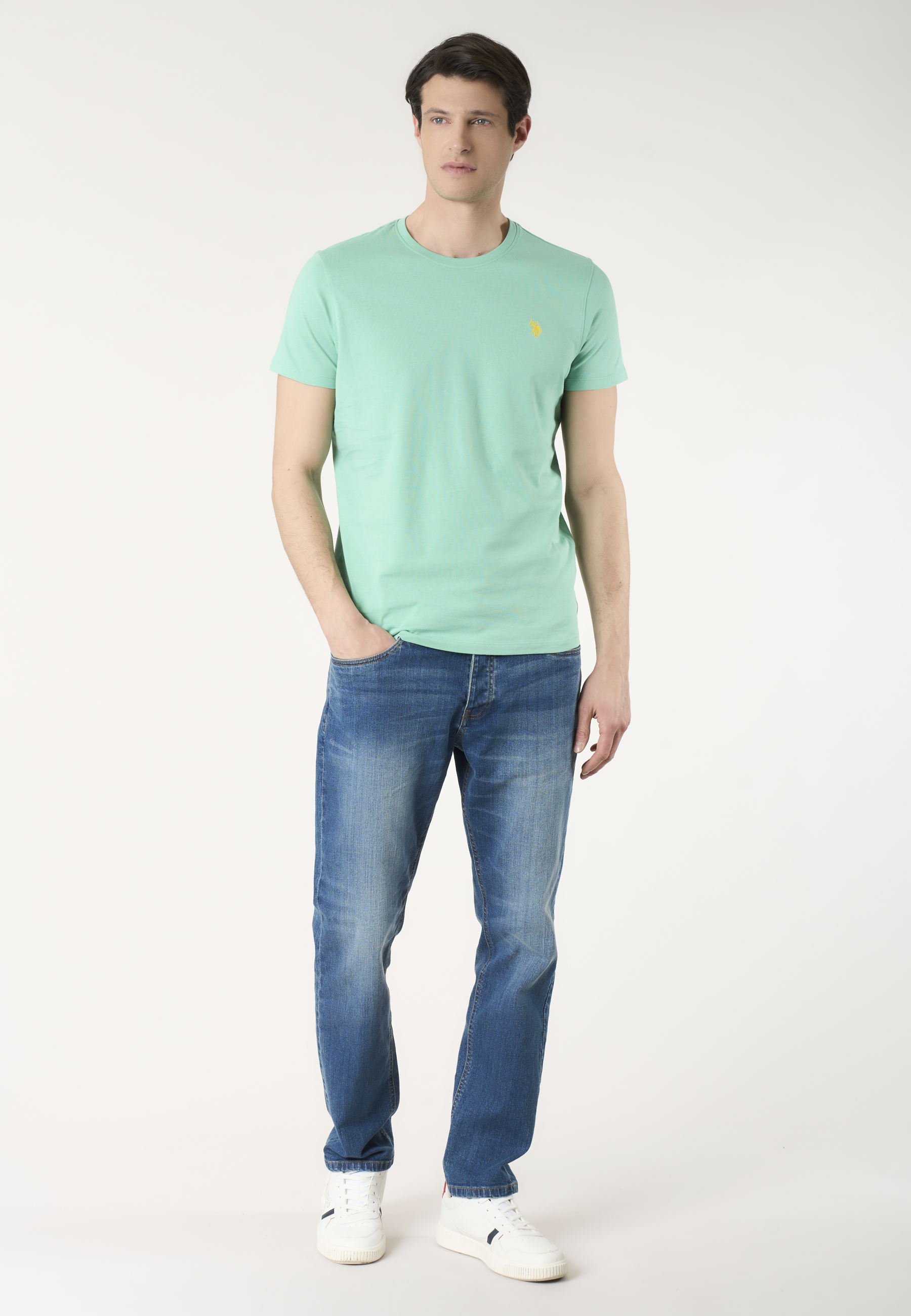 T-shirt girocollo in cotone